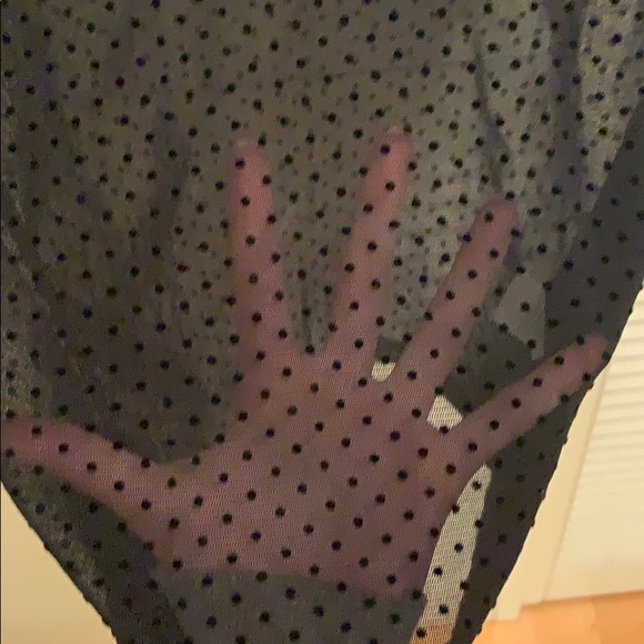 River island mesh polka dot tight halterneck top - Picture 2 of 3